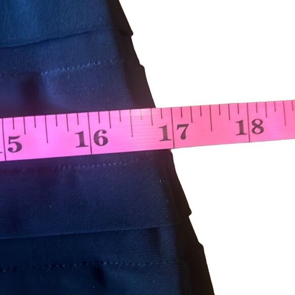 Cache Y2K Vintage Black Beaded Bodycon Pleated Cocktail Mini Dress Sz 8 Party - Picture 11 of 12